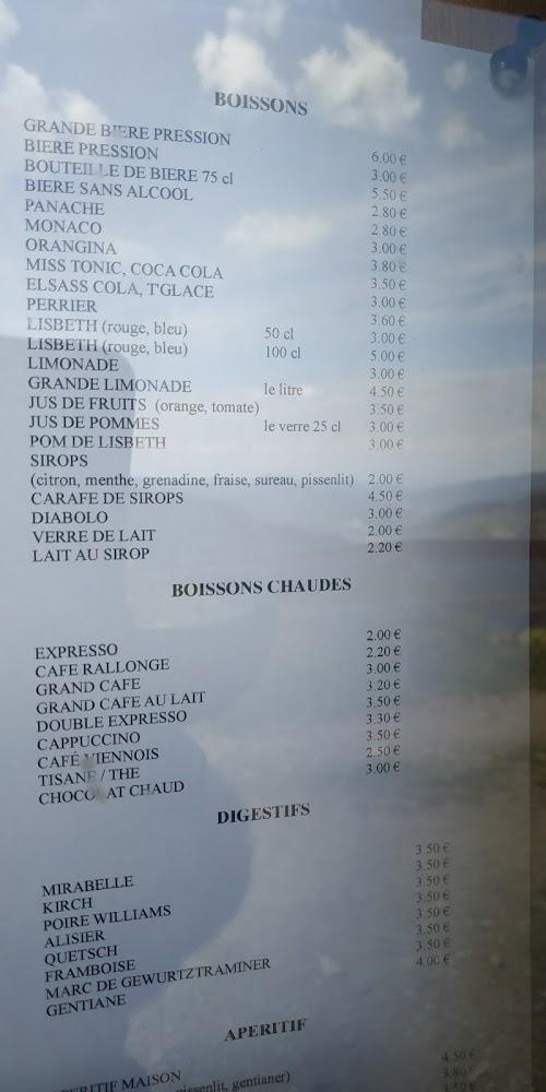 Auberge du Steinwasen - Menu Image 1